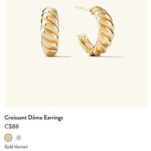Mejuri Croissant Hoops